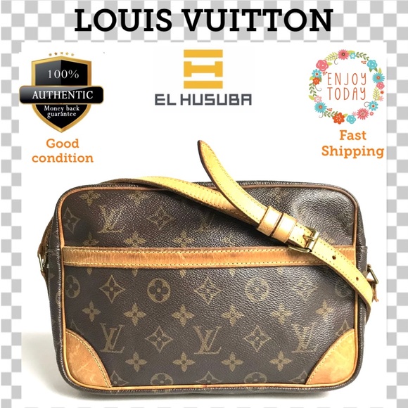 💯 Auth Louis Vuitton Crossbody Bag Trocadero 27